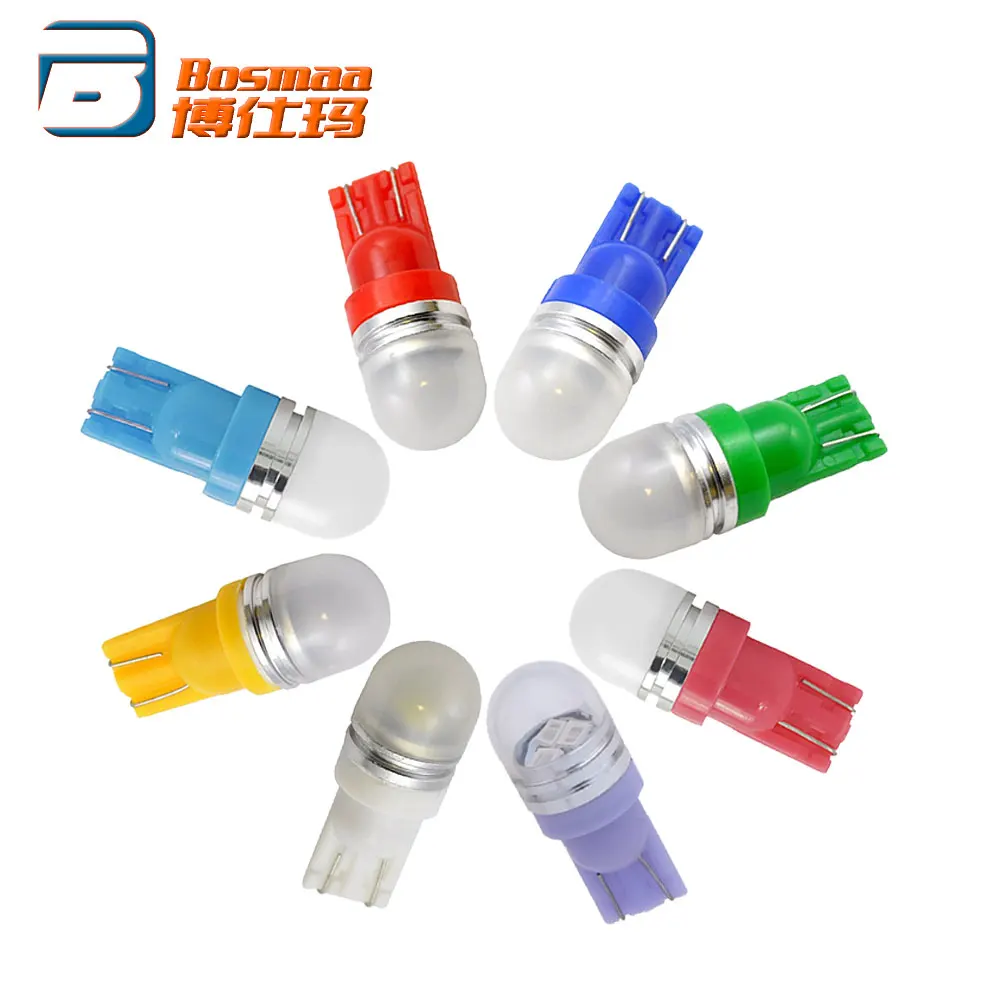 

BOSMAA 2pcs T10 W5W 194 168 LED Car Parking Side Signal Light License Plate Bulb Interior Reading Wedge Dome Turn Lamp12V