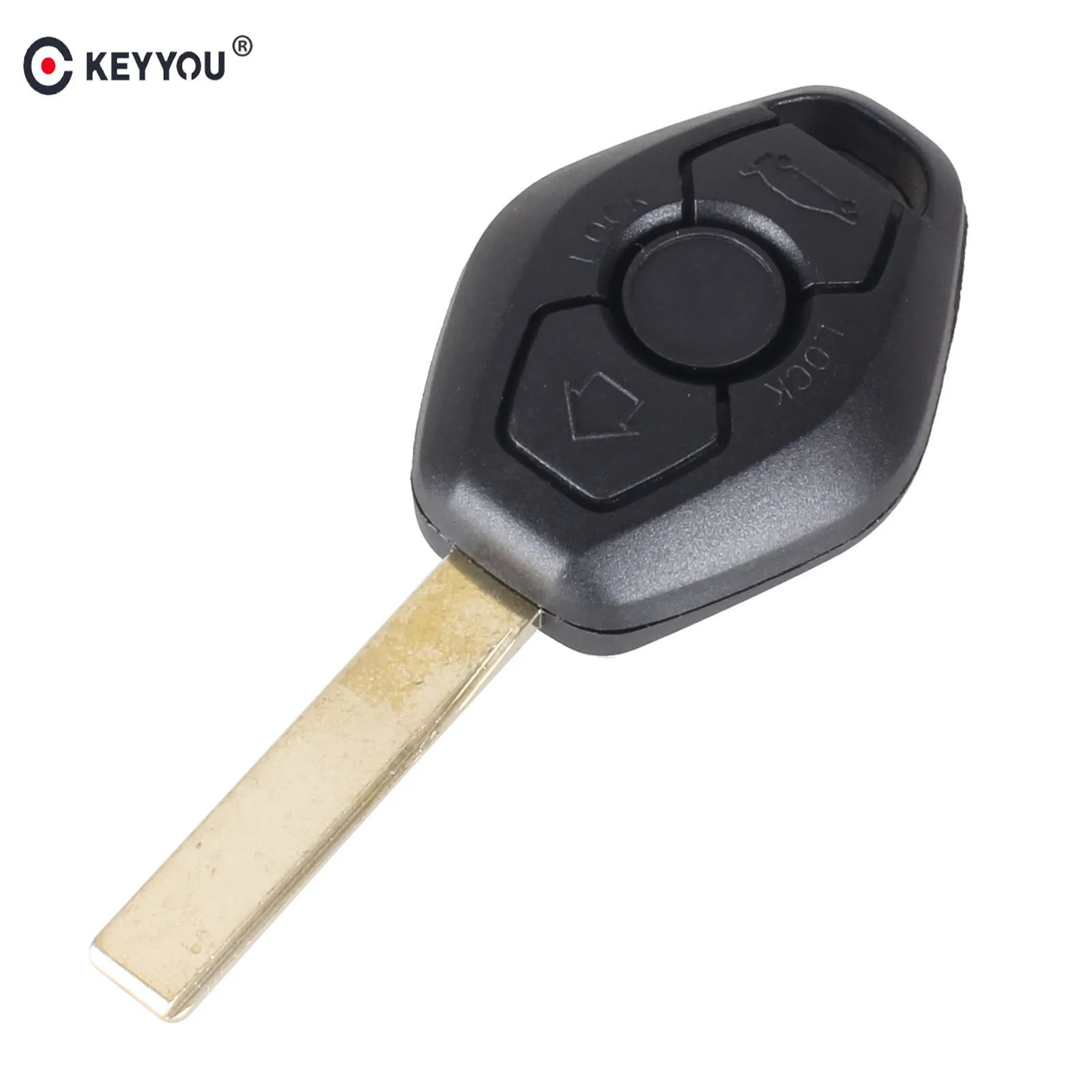 KEYYOU 3 кнопки UNCUT дистанционный ключ чехол в виде ракушки для BMW 3 5 7 серия 325 325i 325ci 330 330i 325 325i 525 525i X5 X3 Z3 Z4