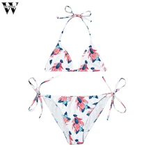 Womail, сексуальный бюстгальтер, наборы для женщин, беспроводное тонкое дышащее нижнее белье, цветочный принт, комплект нижнего белья, бикини, cintura, alta, укороченный, пуш-ап