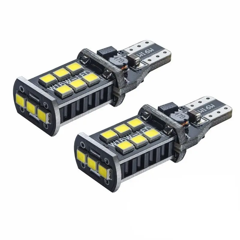 T15 W16W WY16W 15 SMD 2835 Светодиодный CANBUS без ошибок Автомобильный задний фонарь лампа