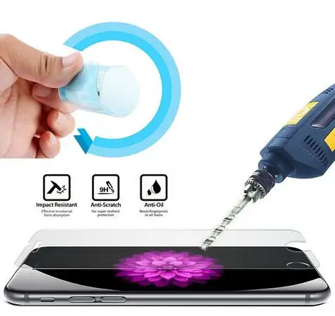 

Nano Explosion-proof Soft Protective Film Cover Foil For iphone 8 7 6 6s Plus 4 4s 5s 5c 5 SE Screen Protector Not Glass