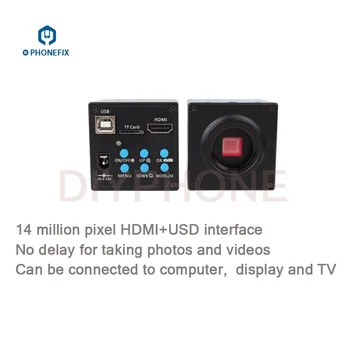 

14MP 16MP 20MP CMOS 1080P 60FPS HDMI USB Industry Microscope Camera For Cell Phone PCB Repair