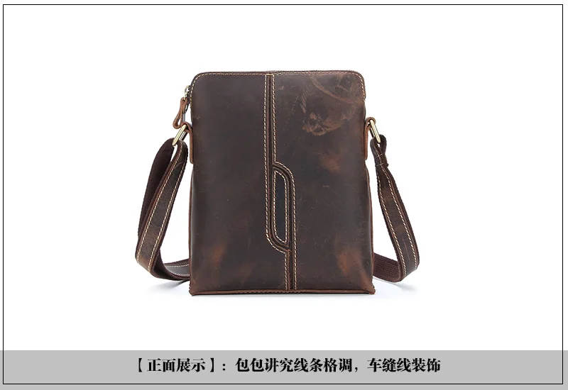 de vaca real crossbody bolsa de escola
