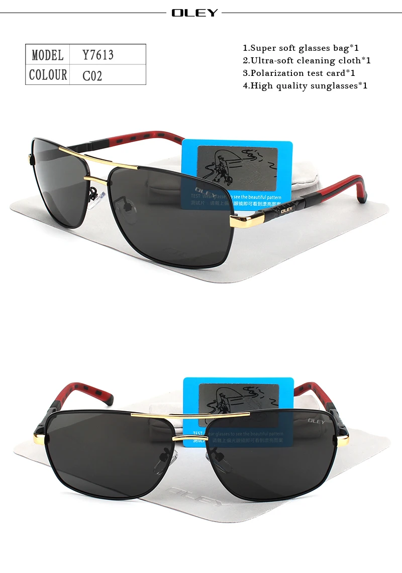 OLEY Brand Polarized Sunglasses Men New Fashion Eyes Protect Sun Glasses With Accessories Unisex driving goggles oculos de sol HTB13415RFXXXXbeXVXXq6xXFXXXR - OLEY Brand Polarized Sunglasses Men New Fashion Eyes Protect Sun Glasses With Accessories Unisex driving goggles oculos de sol