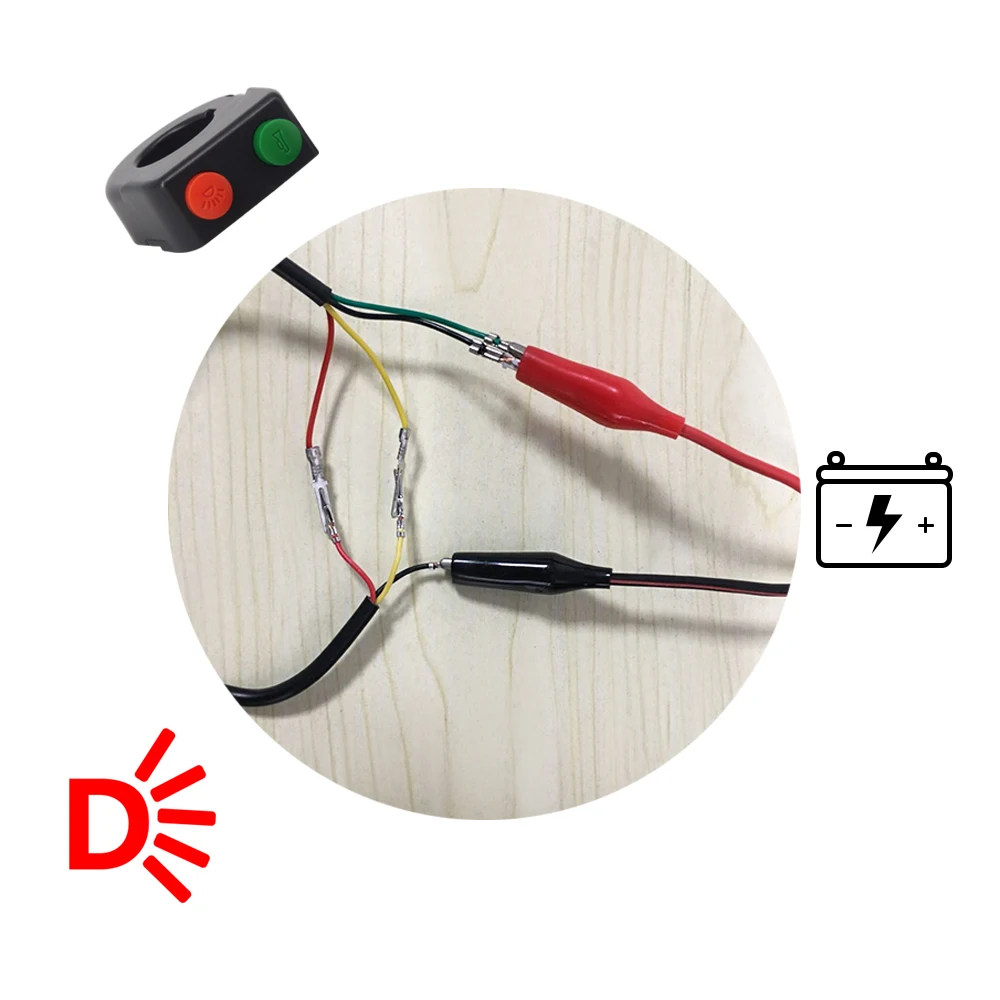 ebike switch for controller ebike headlights/taillights and horns for 12V 24V 36V 48V bafang led light e scooter accessories