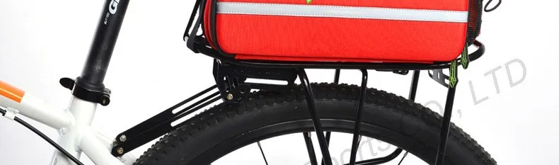 Best Rockbros 12L Mountain Bike Bag 3 In 1 Rear Rack Shoulder Sotrage Carrier Bags Handbag  Bicycle Trunk Cycling Saddle Bag 10