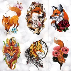 Watercolor Wolf Fox Totem Tiger Waterproof Temporary Tattoo Sticker Geometric Triangle Flash Tattoos Body Art Fake Tatoo Watercolor Wolf Fox Totem Tiger Waterproof Temporary Tattoo Sticker Geometric Triangle Flash Tattoos Body Art Fake Tatoo