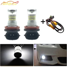 

Modify.Era 2pcs Error Free Canbus H8 H11 Auto Fog Light LED Bulbs Driving Lamp Daytime Running Light H9 H16 48-SMD Car Headlight