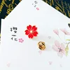 Qiaoyue The new 2022 sweet cherry blossom brooch Drip flower collar pin badges Clothing bags accessories Female accessories ► Photo 3/6