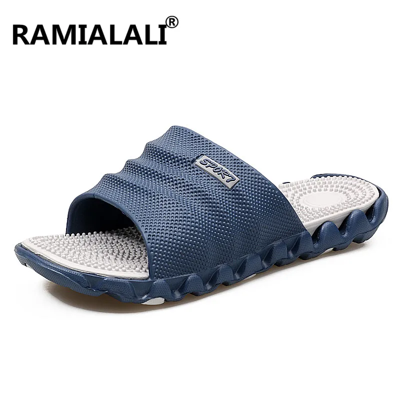 

Brand Brand Men Slippers Men Slides Fashion Summer Casual Beach Flip Flops Shoes Non-slip Indoor House Home Slippers