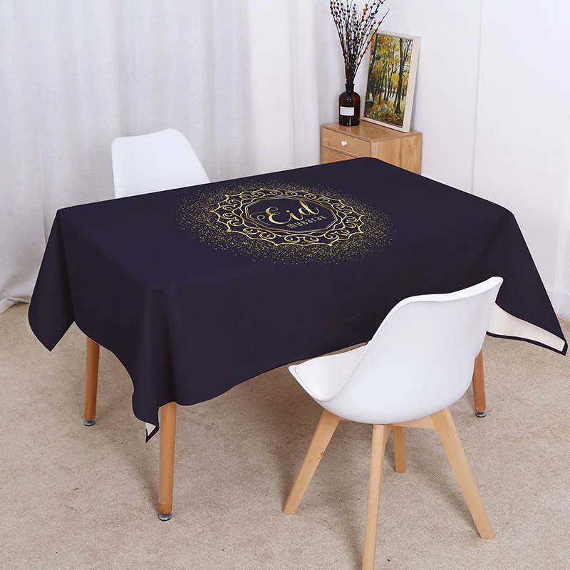 Religious Supplies Islamic Muslim Mosque Waterproof Tablecloth Ramadan Eid Festival Printed Home Kitchens Decoration Table cloth - Image 5