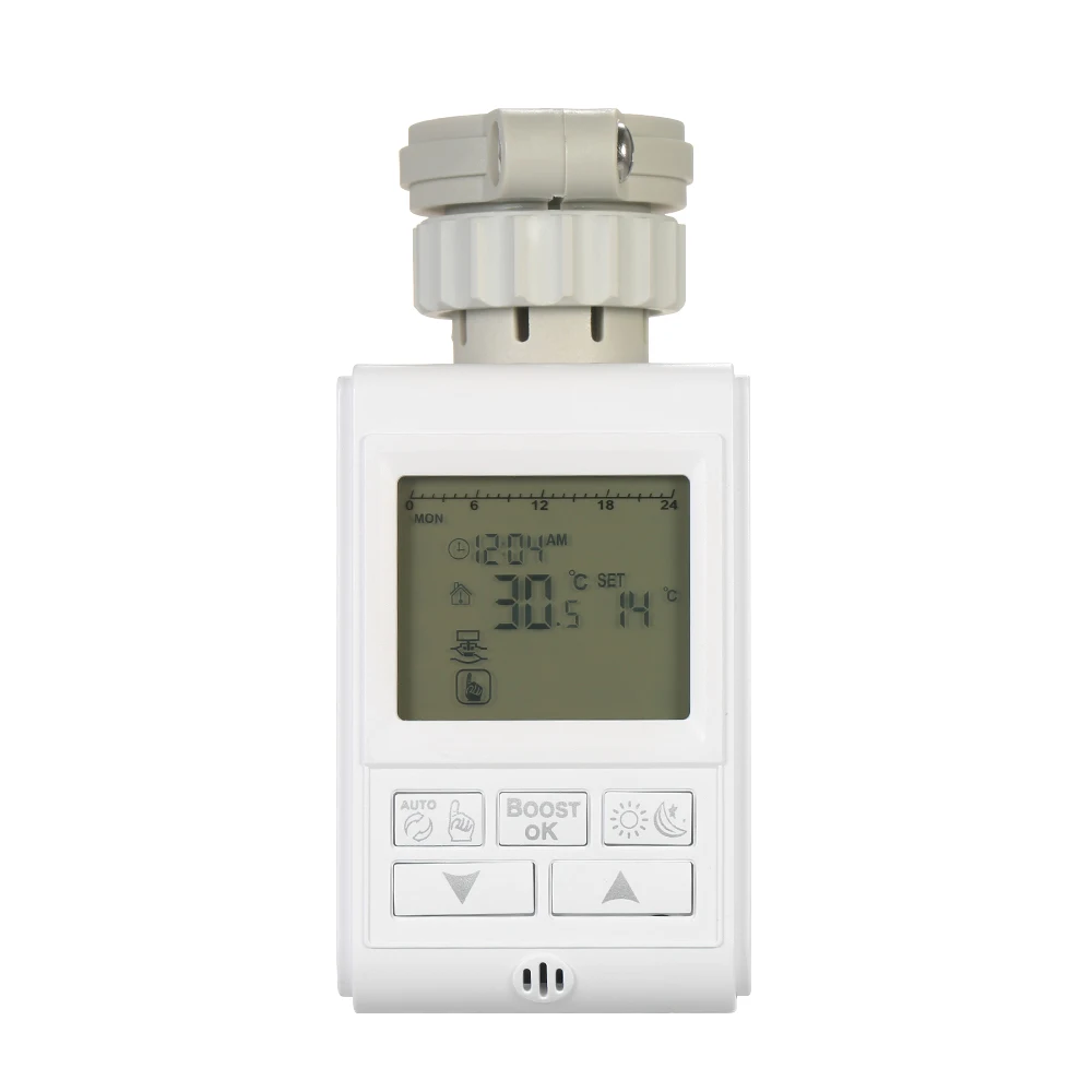 

KKmoon Programmable Timer TRV Thermostatic Radiator Valve Actuator Thermostat for Heater Radiator Room Temperature Controlling
