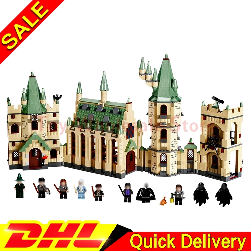 

IN Stock Lepin 16030 Movie Series The Harry Potter Hogwarts Castle Educational Building Blocks Bricks Model Toys Clone 4842