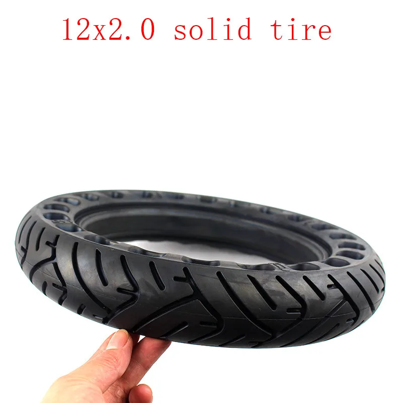 Size 12 Inch Non-inflatable Tubeless Solid Wheel Tyre 12x2.0 12x2.125 for Many Gas Scooter E-bike Hoverboard Self BalancingParts