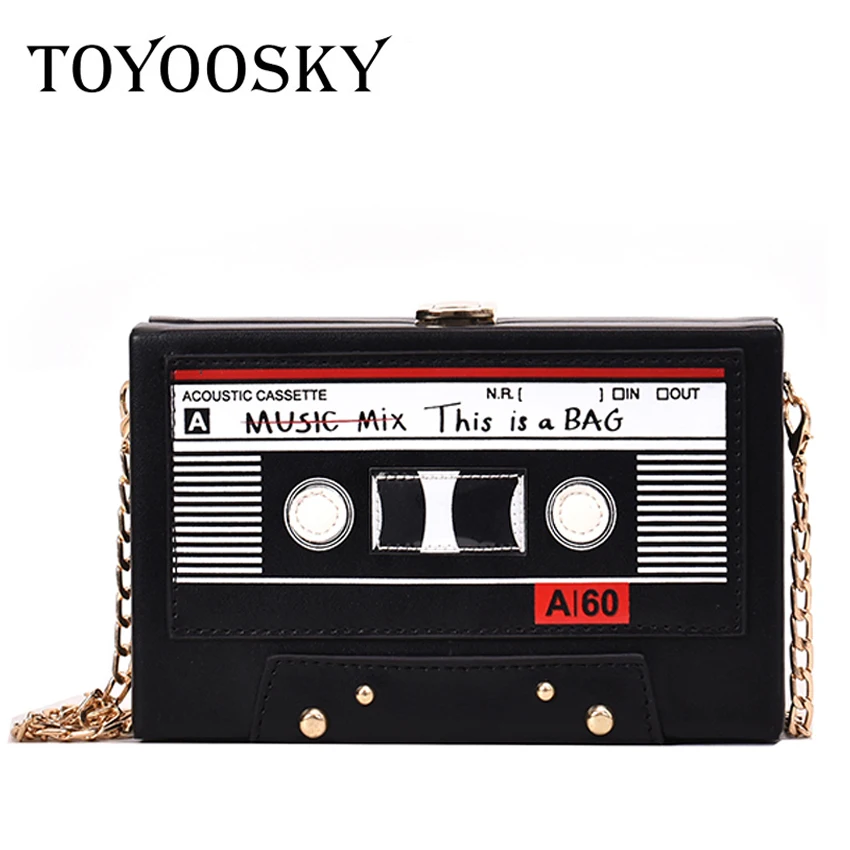 Женская винтажная Сумка клатч TOYOOSKY вечерняя мини сумка через плечо форма кассеты