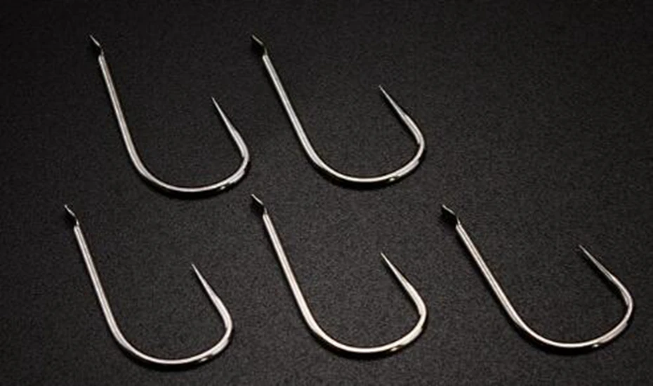

YINGTOUMAN 10PCS/LOT Stingless Black Fish Hook without Barbed High Carbon Competitive Fish Hook 0.1 #-0.8 # Sharp Fishing Tackle