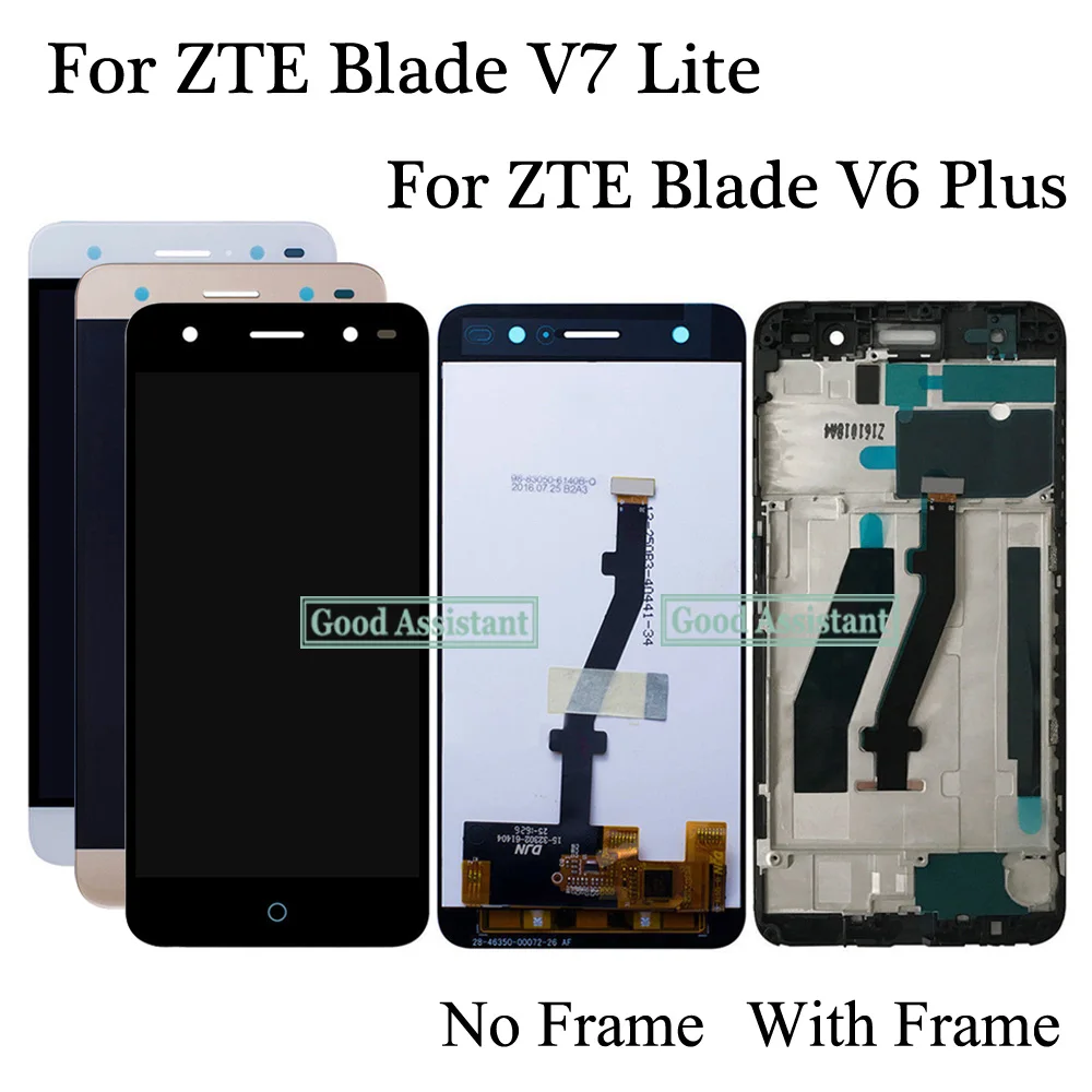 Черный/белый/золотой 5,0 дюймов для zte Blade V7 Lite ЖК-дисплей кодирующий преобразователь сенсорного экрана в сборе с рамкой для zte blade v6 Plus