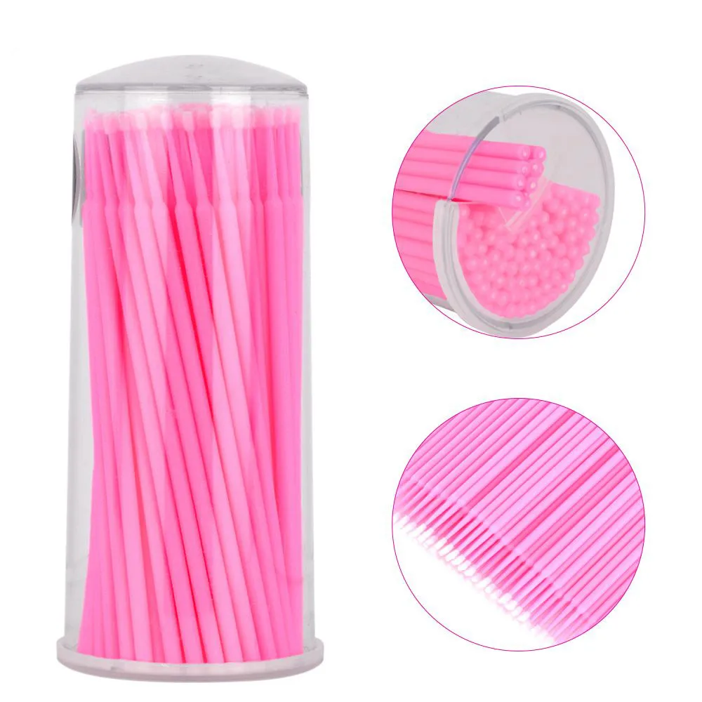 

100pcs Disposable Makeup Cotton Swabs Eyelash Extension Mini Individual Applicators Home Mascara Brush Cotton Soft Swab