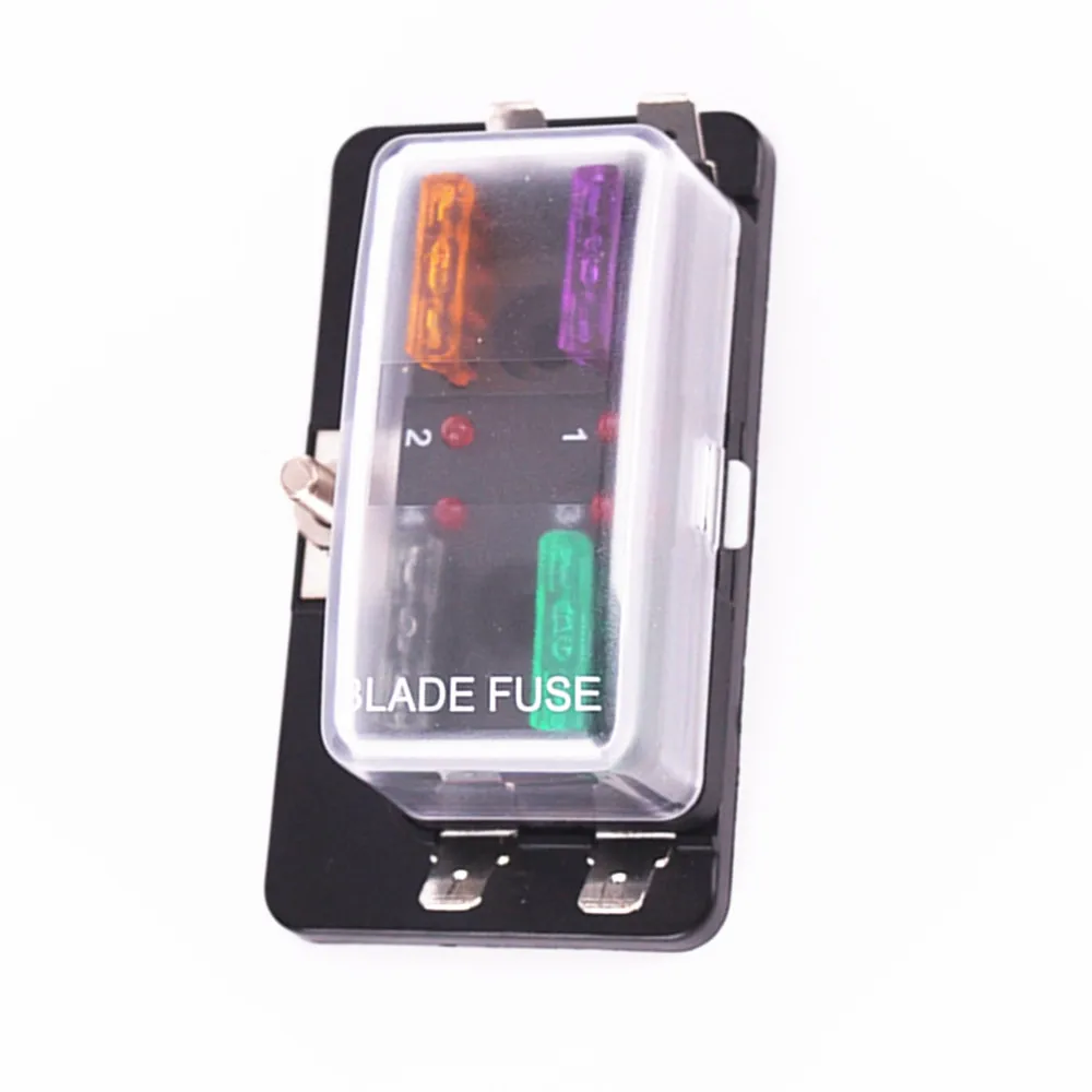 1 Pcs Car 4 Way Fuse Holder With LED Indicator Light /gift 10 Fuses | Автомобили и мотоциклы