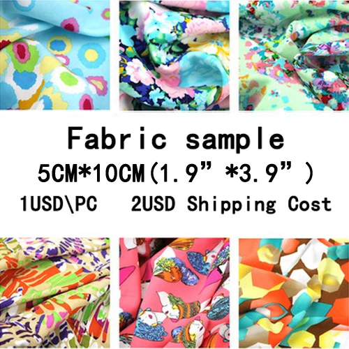 

5cm length*10cm width fabric samples.