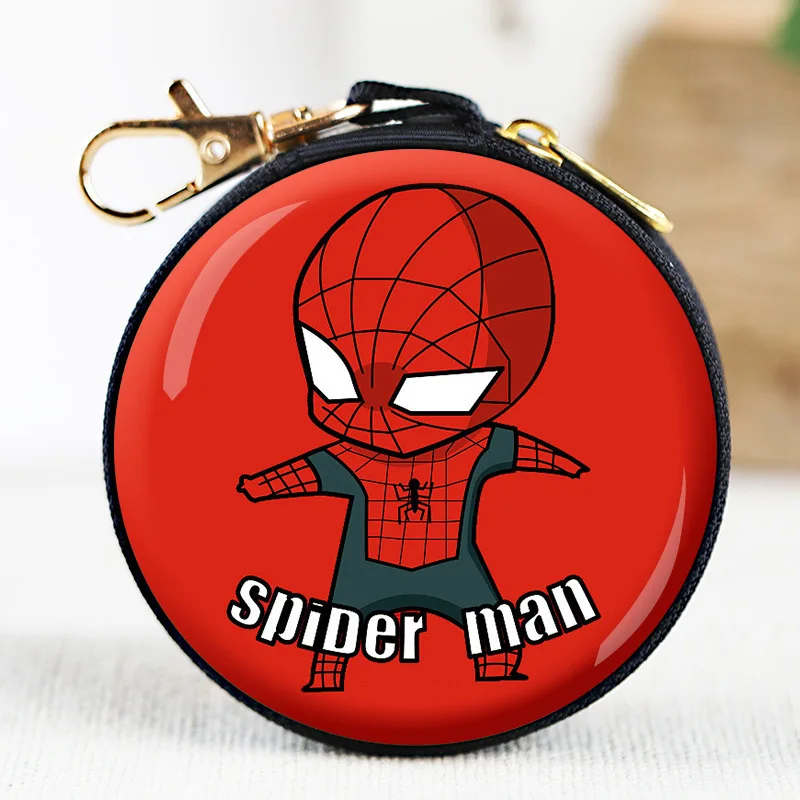 

Cartoon Lady Coin Purse Creative Tinplate Wallet Fashion Cartoon Anime Round Card Pack Convenient Headphone Box Small Wallet
