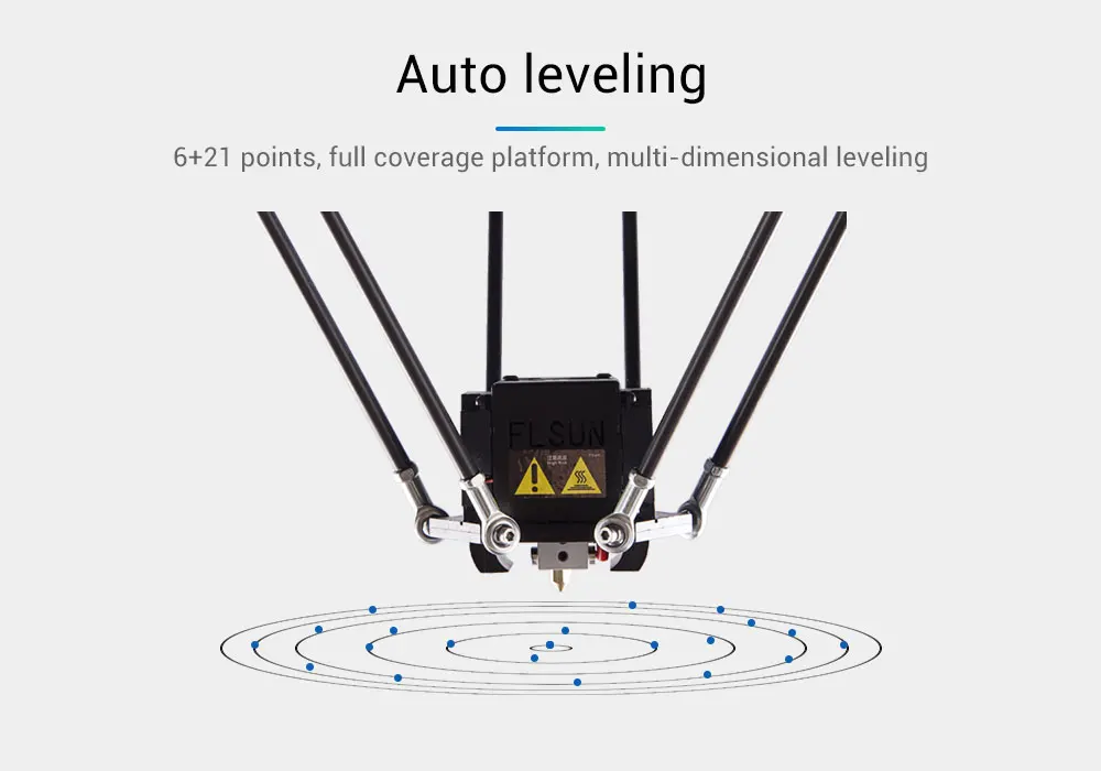 3d принтер Flsun QQ-S Delta Kossel с автоматическим уровнем обновленная предварительная сборка TFT 32 бита плата impressora 3d