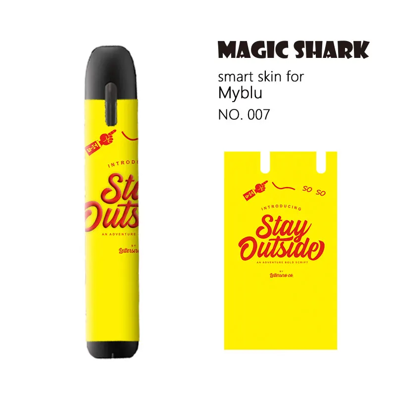 Новинка 2021 милая мультяшная стерео наклейка Magic Shark для Myblu на чехол электронной