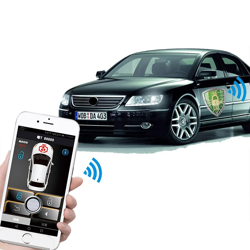 Смартфон Автомобильная сигнализация совместима с телефоном Автомобильный ключ PKE автомобиль