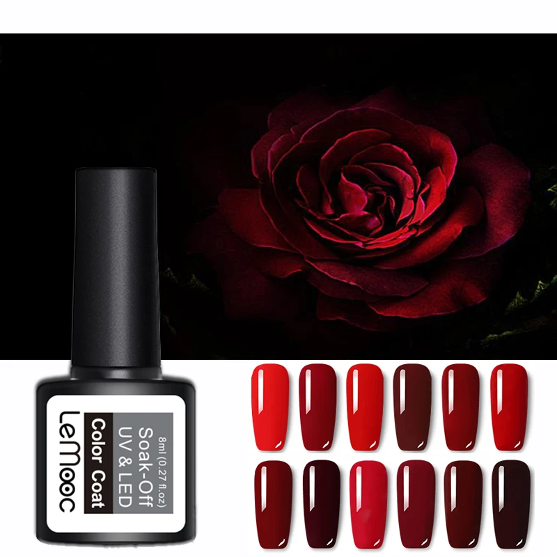 BORN-PRETTTY-5ML-Wine-Red-Color-Series-Color-UV-Gel-Nail-Polish-Soak-off-Nail-Gel (3)