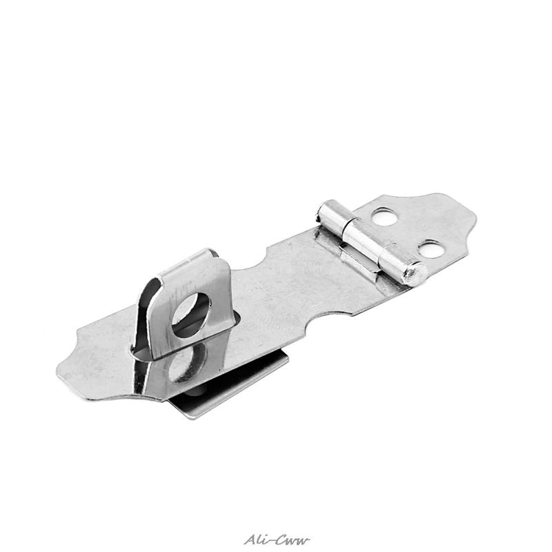 Furniture Hardware toggle latches decorative latches 4Pcs Home Drawer Door Safety Padlock Latch Hasp Staple Stainless Steel NO.5