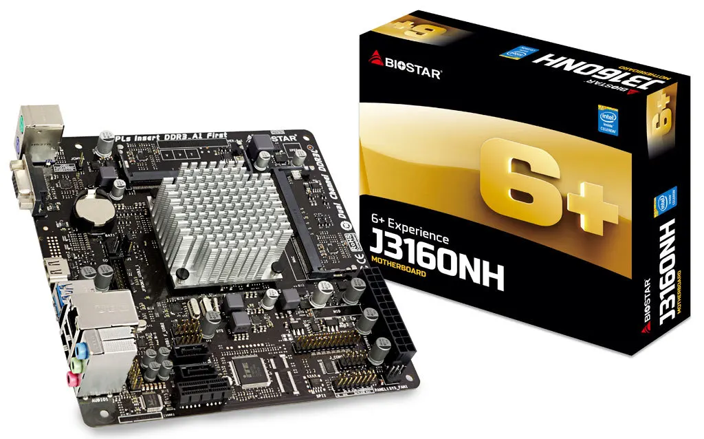 

Original full new BIOSTAR J3160NH ddr3 16GB ITX Desktop motherboard