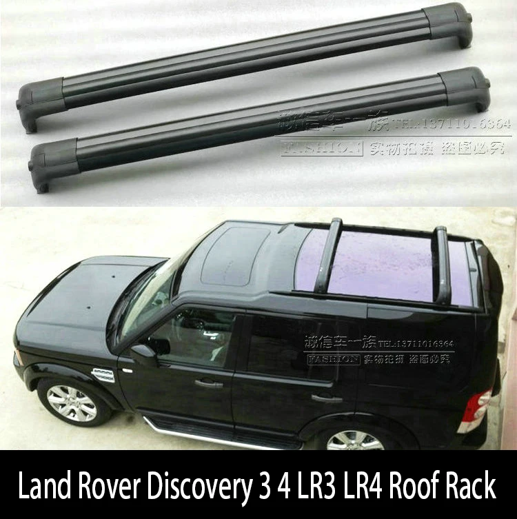 JIOYNG для Land Rover Дискавери 3 4 LR3 LR4 багажник на крышу рейлинги бар багаж несущей штанги Топ поперечные стойки железнодорожные коробки алюминиевый сплав