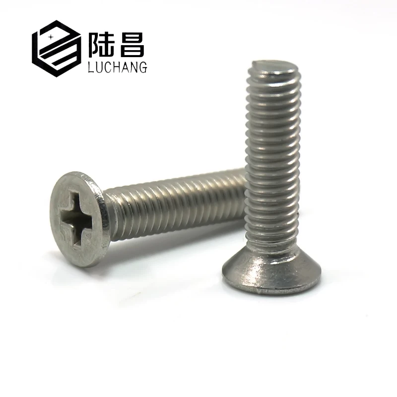 luchang Stainless steel M4 M5 M6 M8 countersunk Metric Thread head torx screw flat machine