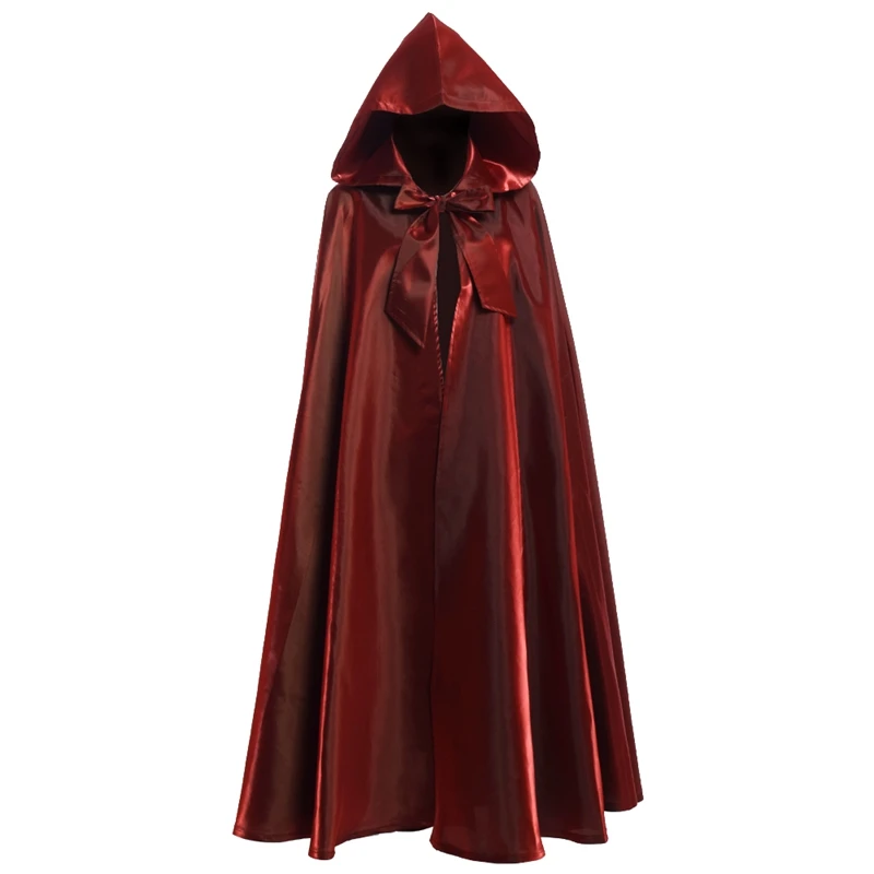 Black and Red Hooded Cape Fleece Hooded Cloak Beetlejuice Sith