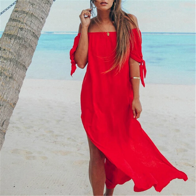 off the shoulder swim cover up