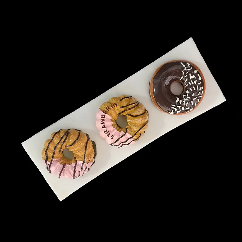 

minsunbak Newly developed donut styling silicone mold Donut Candy Making Baking Tools Cake decoration DIY handmade soap mold