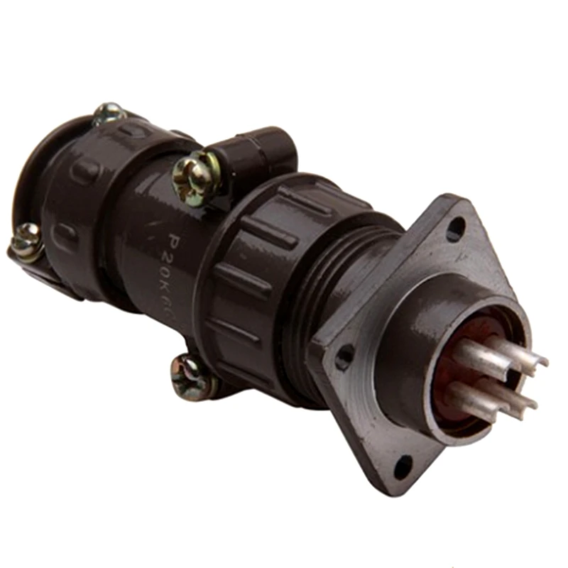 

P20 4-core 25A aviation plug connector P20K6Q P20J6A P20J6Q P20K6A positive-reverse straight head circular aviation plug