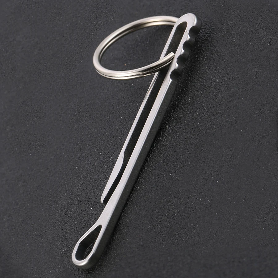 Outdoor Camping Equipment Stainless Steel Key Clip Money Backpack Buckle Charm Keychain Men Keyring Souvenir Gift J066 | Украшения и