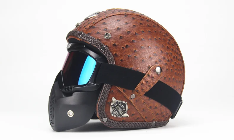 Шлем для мотокросса Железный человек Шлем Vintave открытый шлем для кроссового велосипеда мотоциклетный шлем с Закрытая маска ретро