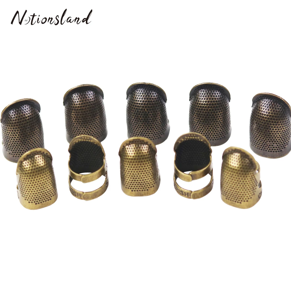 20 Ditali Da Cucito In Metallo Vintage | Protettore Dita Per Sarto | Argento | Per Macchina E Cucito A Mano