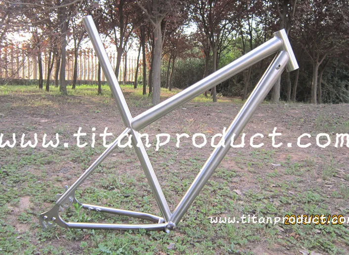 Рама MTB из титана 29ER интегрированный Подседельный штырь/внутренний кабель для