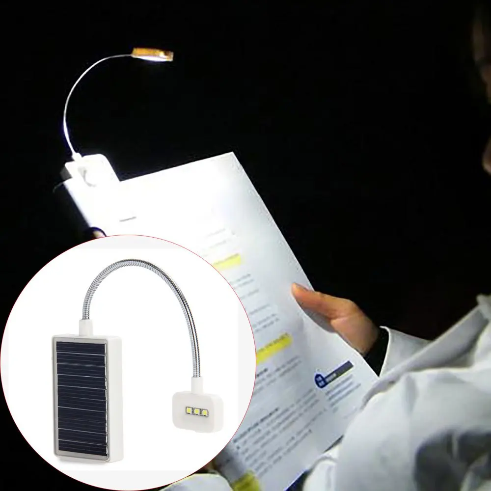 Modern Multi use LED Solar Book Light LED Lamp With USB Interfaces For