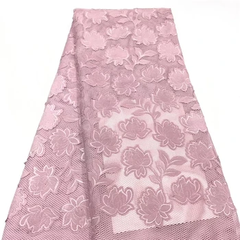 

Tollola Onion Pink African Lace 2019 French Nigerian Lace Fabric Bridal High Quality Swiss Net Tulle Lace Fabric For Wedding