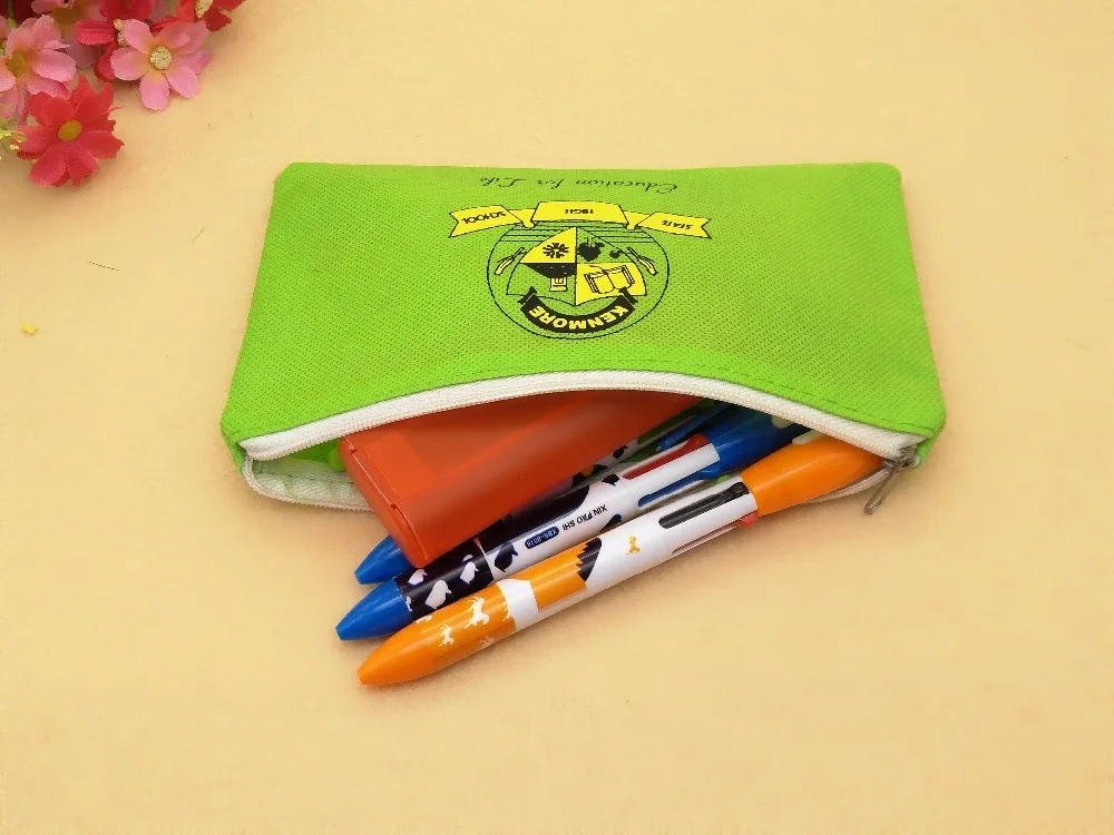 [free shipping+free logo] new earth friendly[wall/] non[wall/]-[wall/] woven[wall/] pencil bag/case, suitable for school/office/business/trade gifts пенал