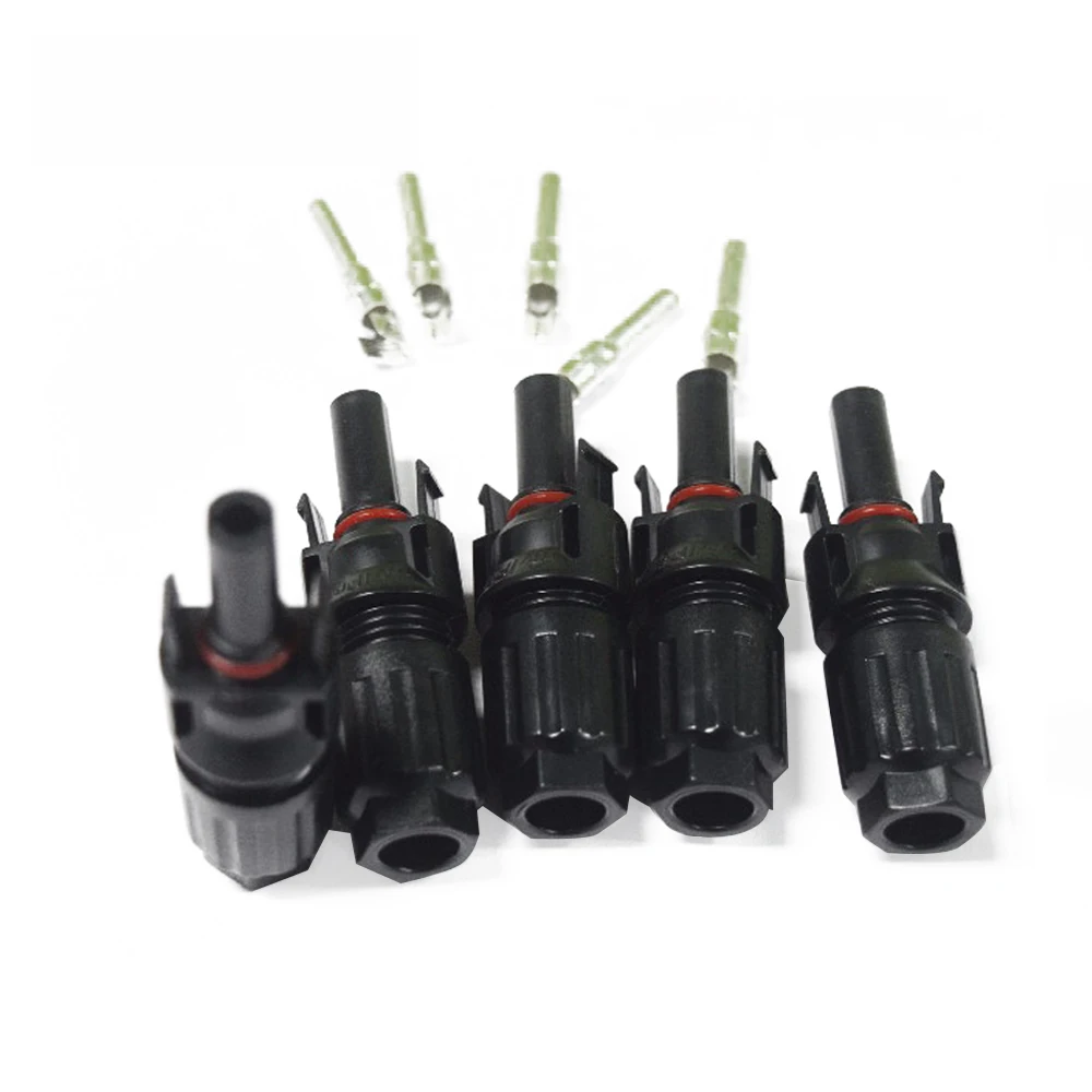 

XINPUGUANG 5 Sets Male and Female MC4 connector for solar panel 12V module DIY system mc4 crimping tool mc-4 mc4 pv connector