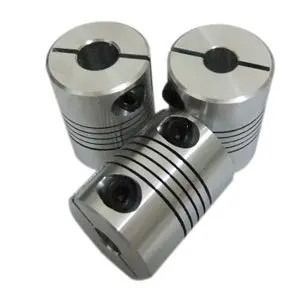 

Coupler 6.35mm to 10mm Flexible Shaft Coupler 6.35*10mm Flex Clamp Shaft Coupling Connector Diameter 25mm Length 30mm