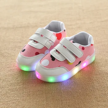 

2017 Autumn New Pattern Male Girl Colorful Luminescence LED Flash Lamp Children Shoes. Canvas Shoe