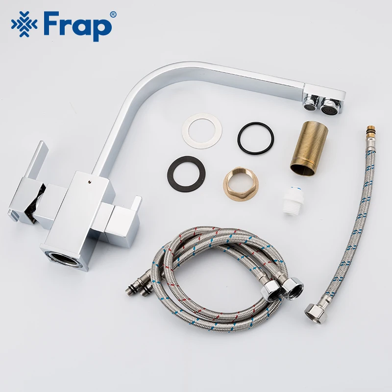 Frap Kitchen Faucets 360 Degree Rotation Black