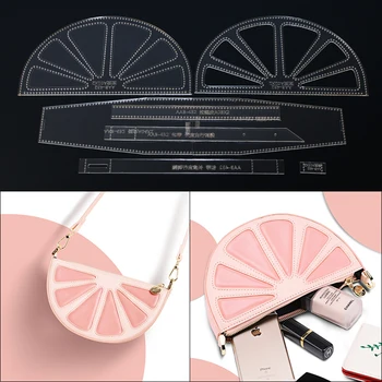 

1 Set Acrylic Leather Template Home Handwork Leathercraft Sewing Pattern Crossbody bag Pattern 23*13.5*8CM