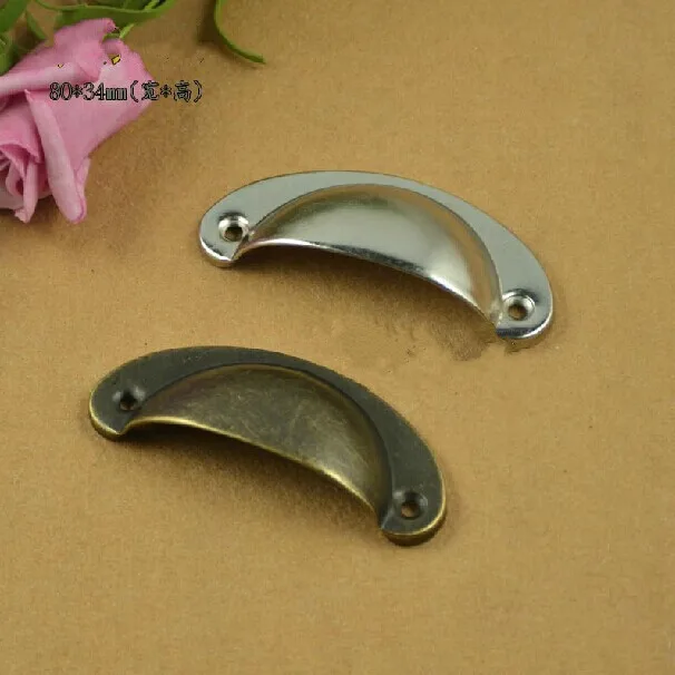 80mm font b half b font font b round b font Dressing table Drawer Pulls Knob